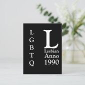 Lesbian Anno ???? | Lesbian Pride   Briefkaart (Staand voorkant)