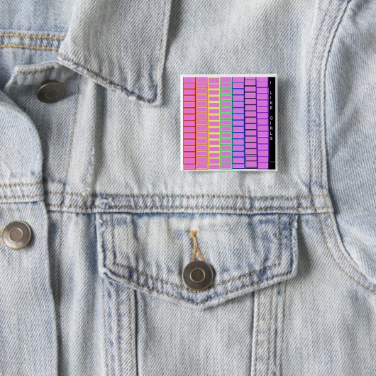 Lesbian Badge Vierkante Button 5,1 Cm (In situ)