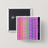 Lesbian Badge Vierkante Button 5,1 Cm (Voorkant /achterkant)