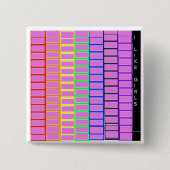 Lesbian Badge Vierkante Button 5,1 Cm (Voorkant)