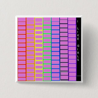 Lesbian Badge Vierkante Button 5,1 Cm