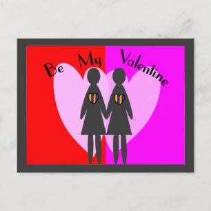 Lesbian "Be my Valentijn" — Kaarten & cadeaus Feestdagenkaart