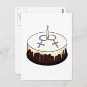 Lesbian Birthday Cake Briefkaart (Voorkant / Achterkant)