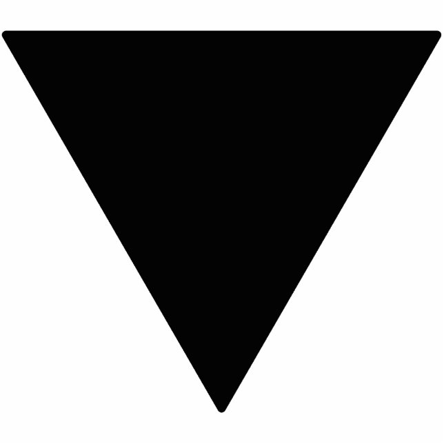 Lesbian Black Triangle Fotobeeldje Ornament (Voorkant)