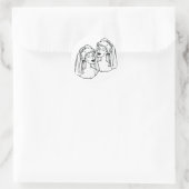 Lesbian Brides Gay Marriage Stickers (Tas)