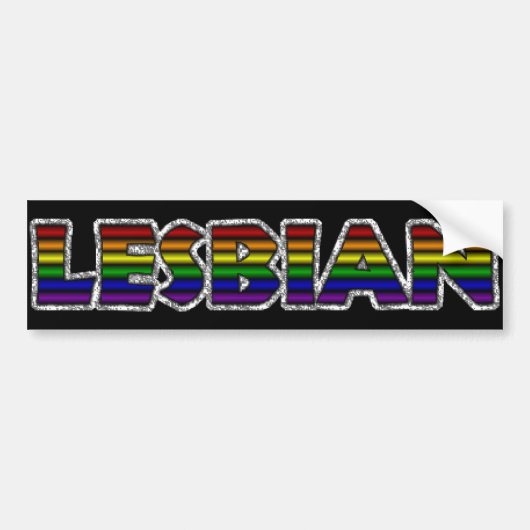 Lesbian Bumpersticker (Voorkant)