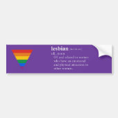 LESBIAN BUMPERSTICKER (Voorkant)