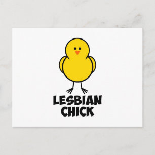 Lesbian Chick Briefkaart
