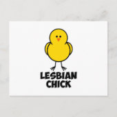 Lesbian Chick Briefkaart (Voorkant)
