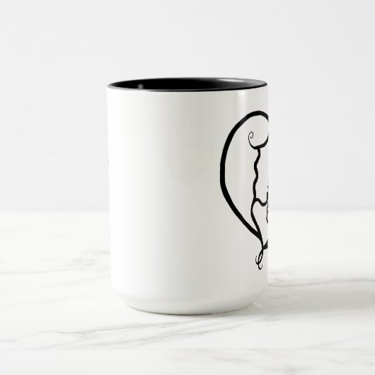 Lesbian Couple Icon Mok (Midden)