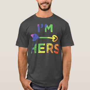 Lesbian Couple I's Hare Mine Matching LGBT P T-shirt