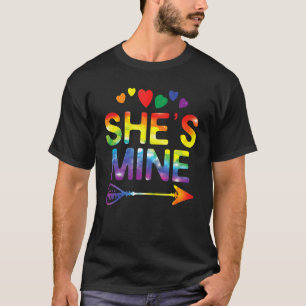 Lesbian Couple Ze is een mijnenwedstrijd met Lgbt  T-shirt