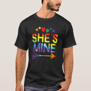 Lesbian Couple Ze is een mijnenwedstrijd met Lgbt  T-shirt
