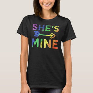 Lesbian Couple Ze is een mijnenwedstrijd met Lgbt T-shirt