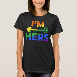 Lesbian Couple Ze is mijn mijne. Ik ben haar die L T-shirt