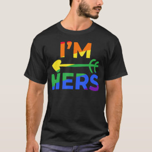 Lesbian Couple Ze is mijn mijne. Ik ben haar die L T-shirt