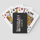 Lesbian - custom text pokerkaarten (Achterkant)