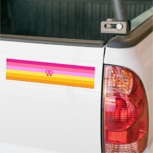 Lesbian Dawn Pride WLW Bumpersticker