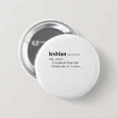 LESBIAN (definitie) Ronde Button 5,7 Cm (Voorkant /achterkant)