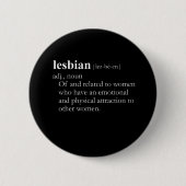 LESBIAN (definitie) Ronde Button 5,7 Cm (Voorkant)