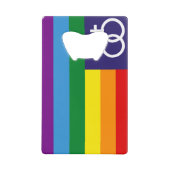 Lesbian Double Venus Rainbow Pride Creditkaart Flessenopener (Voorkant)