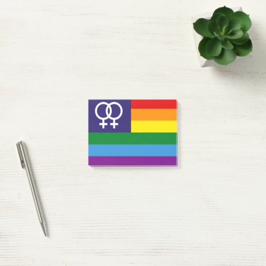 Lesbian Double Venus Rainbow Pride Post-it® Notes (Kantoor)