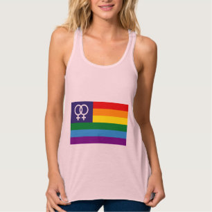 Lesbian Double Venus Rainbow Pride Tanktop