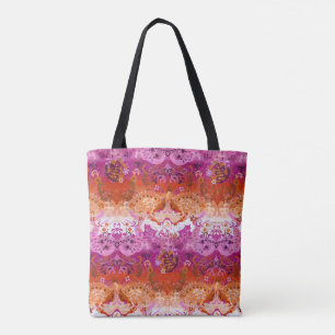 Lesbian dragon damask - new 2018 pride flag kleure tote bag