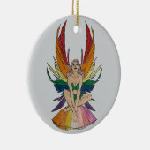 Lesbian Faerie  Keramisch Ornament (Rechts)