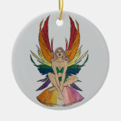 Lesbian Faerie Keramisch Ornament (Voorkant)