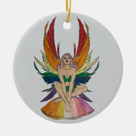 Lesbian Faerie  Keramisch Ornament