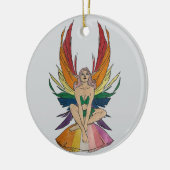 Lesbian Faerie  Keramisch Ornament (Links)