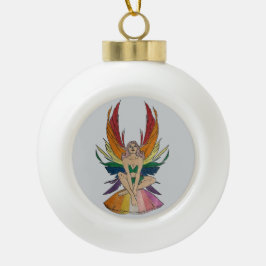 Lesbian Faerie  Keramische Bal Ornament