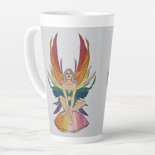 Lesbian Faerie Latte Mok (Linkerhoek)