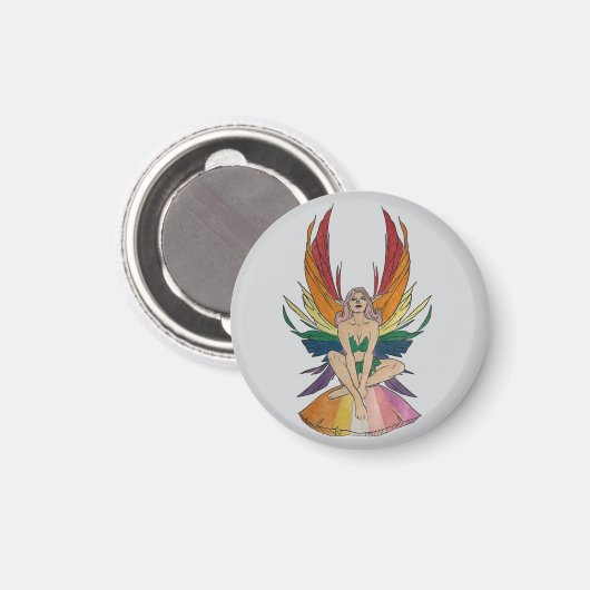 Lesbian Faerie  Magneet (Voorkant / Achterkant)