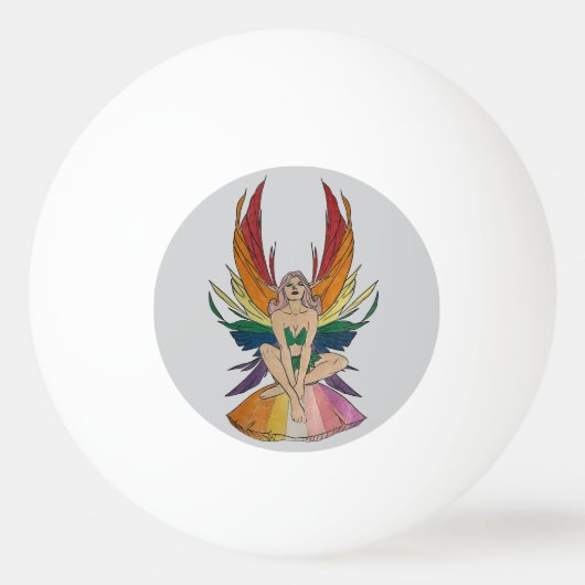 Lesbian Faerie Pingpongbal (Achterkant)