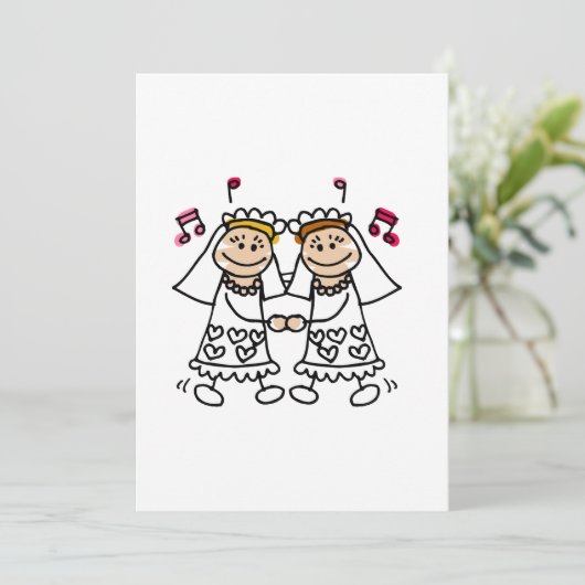 Lesbian First Dance Kaart (Staand voorkant)