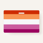 Lesbian Flag Badge (Achterkant)