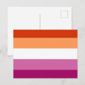 Lesbian Flag Briefkaart (Voorkant / Achterkant)