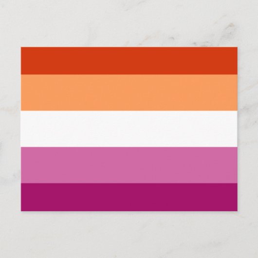 Lesbian Flag Briefkaart (Voorkant)