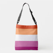 Lesbian Flag Crossbody Tas (Achterkant)