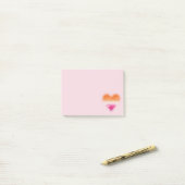 Lesbian Flag Heart Post It Notes (Op bureau)