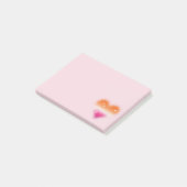 Lesbian Flag Heart Post It Notes (Schuin)