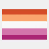 Lesbian Flag Inpakpapier Vel (Voorkant)