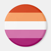 Lesbian Flag LGBT Magnet (Voorkant)