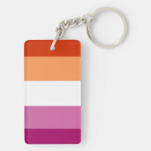 Lesbian Flag Sleutelhanger (achterkant)