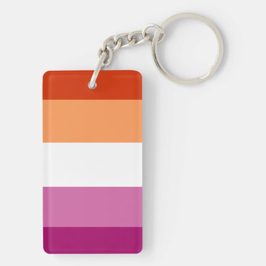 Lesbian Flag Sleutelhanger (achterkant)