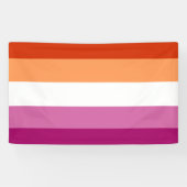 Lesbian Flag Spandoek (Horizontaal)