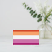 Lesbian Flag Visitekaartje (Staand voorkant)
