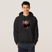 Lesbian Flag Yin Yang Cat LGB Gay Pride Subtle Dis Hoodie (Voorkant volledig)